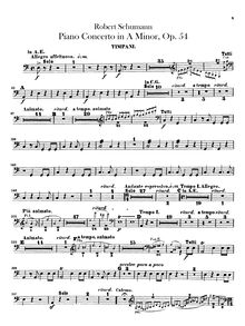 Partition timbales, Concert für das Pianoforte mit Begleitung des Orchesters, Op. 54