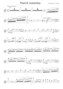 Partition flûte, March Sonatina, Bb, Shigeta, Takuya