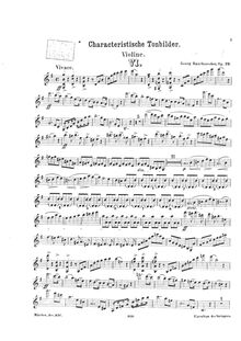 Partition Book 6, Op.29, Charakteristische Tonbilder für Violine und Klavier