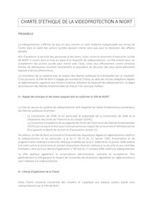 Charte d éthique sur la vidéo-protection à Niort