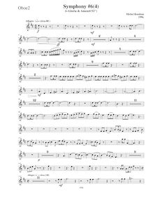 Partition hautbois 2, Symphony No.6  Magnificat , D major, Rondeau, Michel