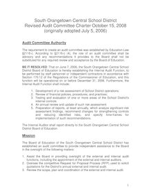 Final Audit Committee Charter October 15 2008  2 