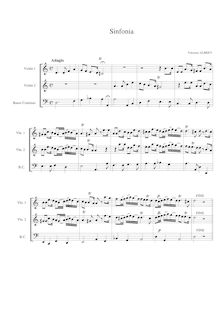 Partition complète, Sonata a Due Violini é Basso Continuo, D minor