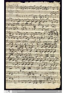 Partition complète, Concertino pour 2 flûtes en B-flat major, B♭ major