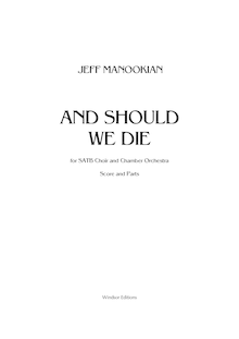 Partition Orchestration - Score et parties, et Should We Die, Manookian, Jeff