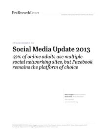 Social Media Update 2013