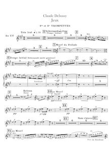 Partition trompette 1/2, 3 (C), Debussy, Claude