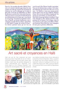Art sacré et croyances en Haïti