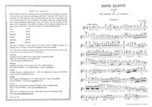 Partition parties complètes, corde quatuor, Op.54, No.1, G minor