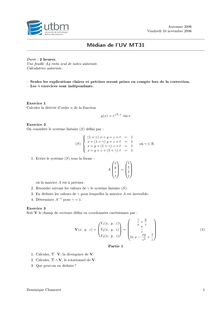 UTBM mathematiques   applications 2006