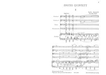 Partition complète, Piano quintette No.1, Reger, Max