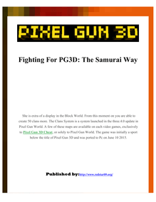 Tips To Avoiding Pixel Gun 3D