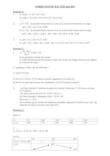 Bac 2011 ST2S Maths Corrige