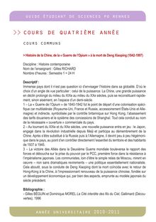 Histoire de la Chine - Sciences Po Rennes