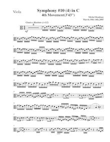 Partition altos, Symphony No.10, C major, Rondeau, Michel par Michel Rondeau