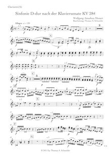 Partition clarinette 1/2 (A), Piano Sonata No.6, Dürnitz Sonata