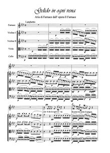 Partition Aria di Farnace: Gelido en ogni vena, Il Farnace, Vivaldi, Antonio