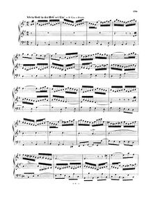 Partition Allein Gott en der Höh sei Ehr (BWV 676), choral préludes