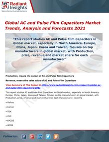 Global AC and Pulse Film Capacitors Market Share and Size, Research Report 2021