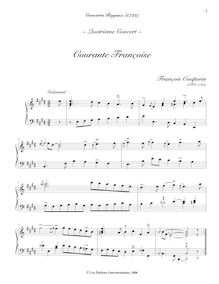 Partition , Courante Françoise, Concerts Royaux, Couperin, François