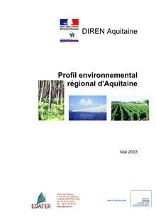 Profil environnemental d Aquitaine. Révision 2010. : 2003