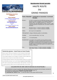 haute route grand paradis rando - Guides-alpamayo.com