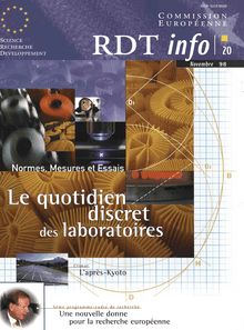 RTD info 20 Novembre 98. Le quotidien discret des laboratoires