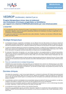 VEDROP - Synthèse d avis VEDROP - CT-7918