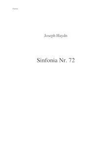 Partition complète, Symphony, Haydn, Joseph