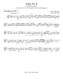 Partition trompette 3 (B♭),  No.8  At pour Circus , Rondeau, Michel par Michel Rondeau