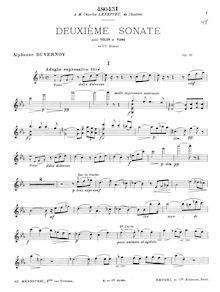 Partition de violon, violon Sonata No.2, Op.51, C Minor