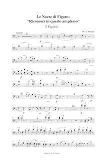 Partition basson 1/2, Le nozze di Figaro, The Marriage of Figaro