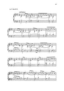 Partition No. 3, Andantino en A♭ major, Pièces posthumes, Pièces posthumes pour harmonium ou orgue à pédales pour l office ordinaire.Posthumous Pieces.
