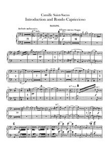 Partition basson 1, 2, Introduction et Rondo capriccioso, Op.28