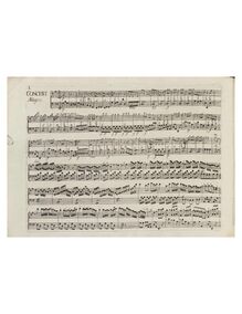 Partition Cembalo Solo, clavecin Concerto en G major, Op.6, G major