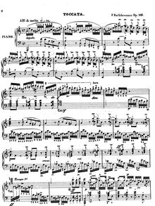 Partition complète, Toccata, Anweisung, das Pfte mit Hülfe des Handleiters spielen zu lernen(Méthode p. apprendre-le Piano à l’Aide du Guide-mains.)