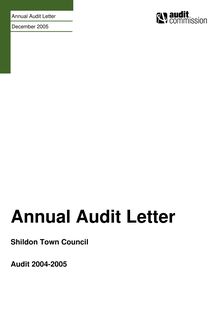Annual audit letter 2004-05