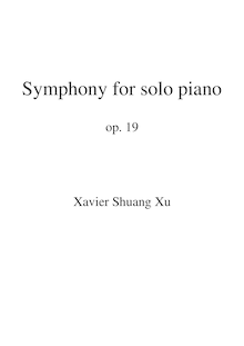 Score, Symphony pour solo piano, Xu, Xavier Shuang