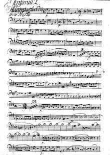 Partition basson, Symphony en G major, G major, Rosetti, Antonio