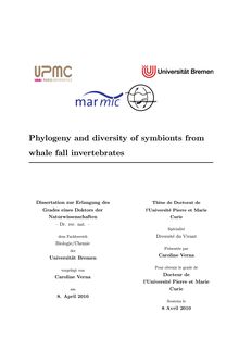 Phylogeny and diversity of symbionts from whale fall invertebrates [Elektronische Ressource] / vorgelegt von Caroline Verna