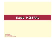 Etude MISTRAL-Dr Weiss