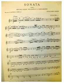 Partition violon 1, sonates pour cordes, Sonate per archi, Rossini, Gioacchino par Gioacchino Rossini
