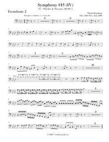 Partition Trombone 2, Symphony No.15  Black Halloween , F minor