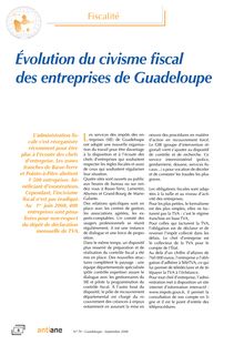 Fiscalité : Évolution du civisme fiscal des entreprises de Guadeloupe