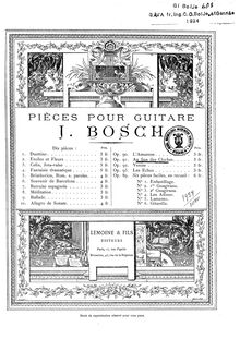 Partition complète, Au Son des Cloches, Mazurka, E major, Bosch, Jacques