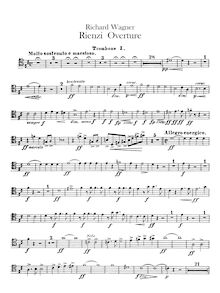 Partition Trombone 1, 2, 3, Tuba, Serpent, Rienzi, der Letzte der Tribunen
