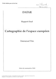 Cartographie de l espace européen : rapport final