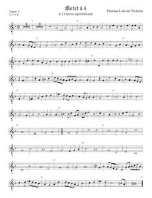 Partition ténor viole de gambe 2, octave aigu clef, O magnum mysterium