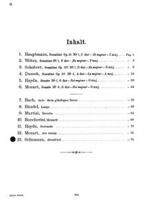 Partition violon et partition de piano, partition de violon, 12 Klavierstücke für kleine und große Kinder, Op.85
