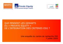 Synthèse Enquete Private Equity - V9